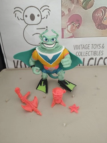 Vintage TMNT Ninja Turtles Figure Ray Fillet 1990 Complete