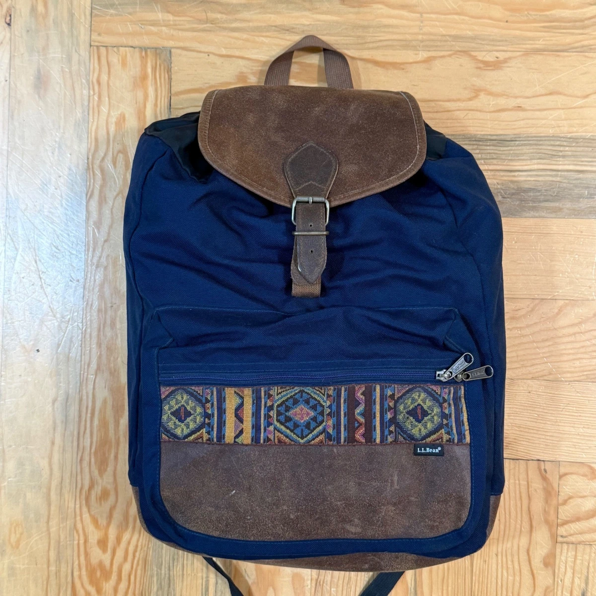 RARE VINTAGE LLBEAN CRANBERRY DAY PACK WITH LEATHER DETAILING Vintage Backpacking Gear in the 1970s: Dome Tents and  main image 2
