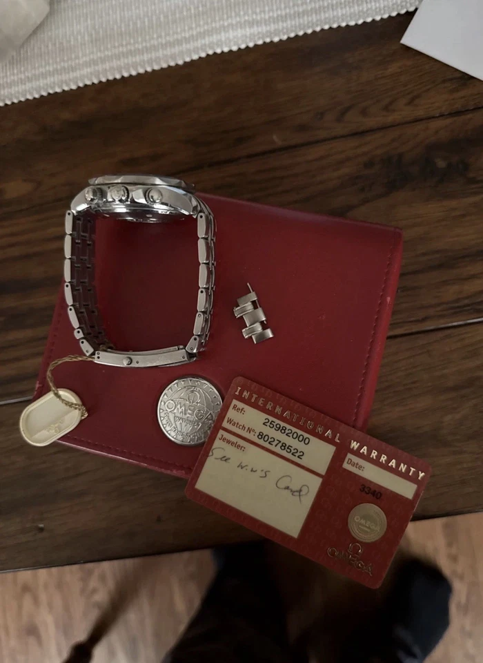 Men’s Omega Seamaster Pro White Chrono. 25982000. Original Box & Paperwork. USA - Image 4 of 4