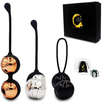 Zen Q Ben Wa Balls for Women Six Premium Kegel Balls for Tightening Doctor Re...