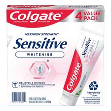 Colgate Sensitive Whitening Toothpaste 4 Pack x 6 oz Mint Cavity Protection