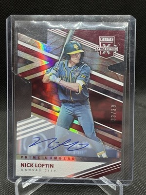 2020 Panini Elite Extra Edition NICK LOFTIN Prime Numbers Die-Cut AUTO 33/39 SSP