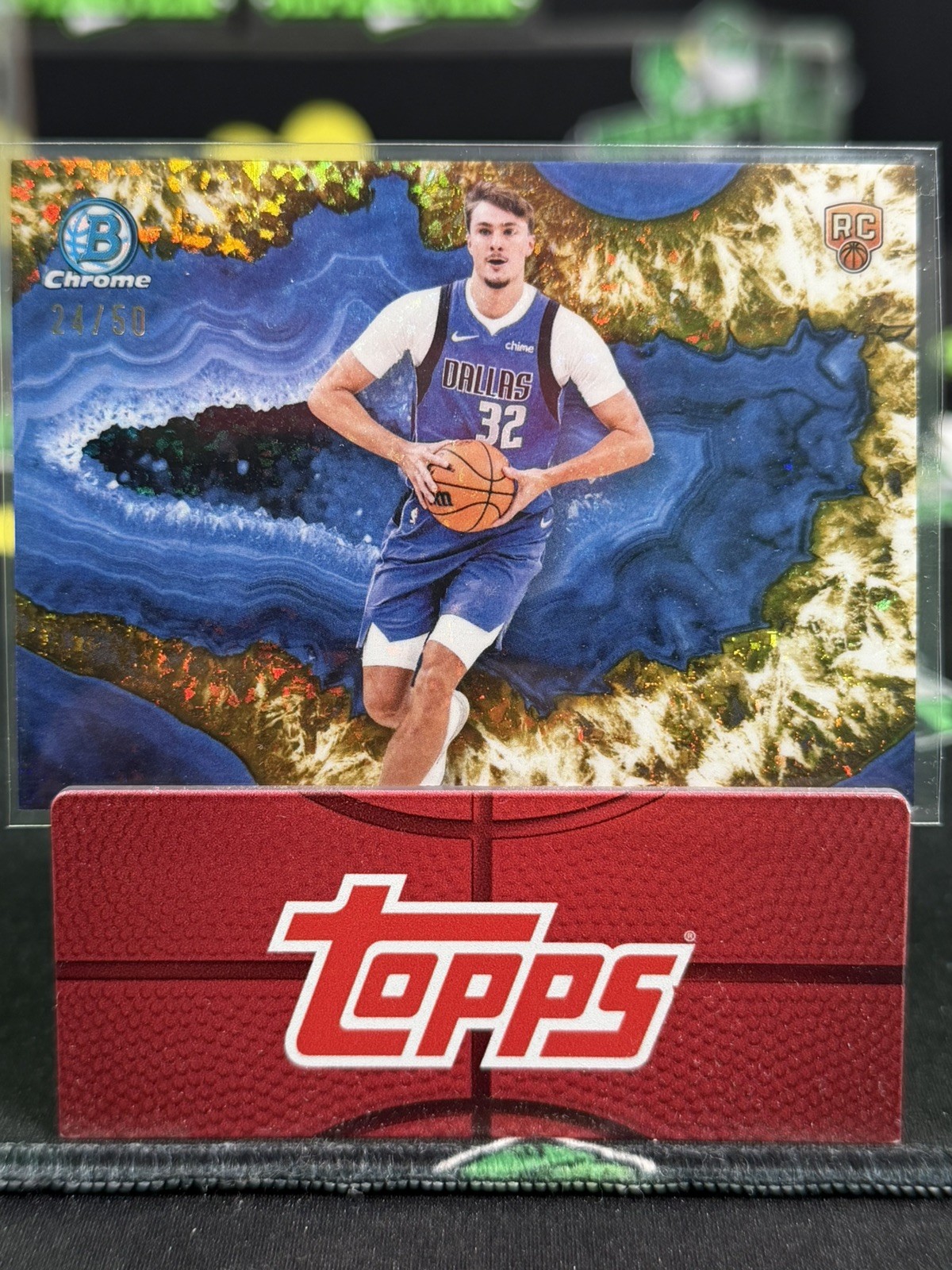 2025-26 Bowman Cooper Flagg Crystalized RC Gold Crystal Refractor SSP #/50