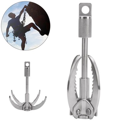 Edelstahl Grappling Hook 4 Claws Rock Climbing Faltbarer Haken Outdoor AK