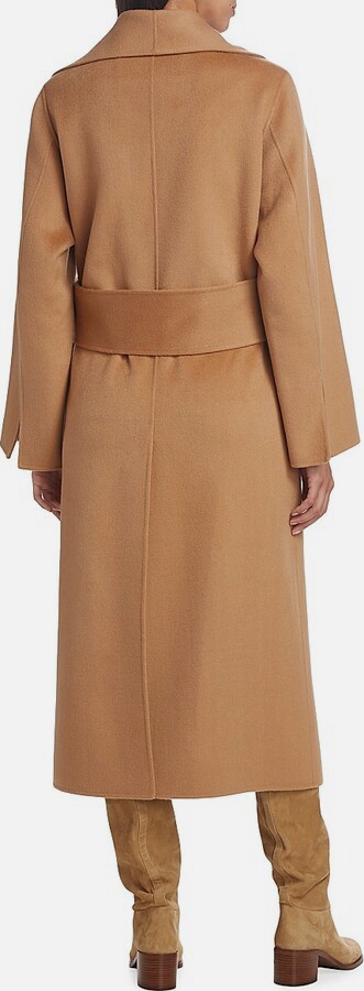 Mercer Collective Women's Beige Grace Wrap Double-Face Wool Coat
