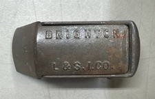 Antique Ice Shaver Brighton L&S Co Vintage Logan Strobridge Iron Co Pennsylvania