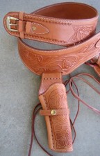 NEW Tan Leather Single Western Cowboy Holster 38/357 cal b