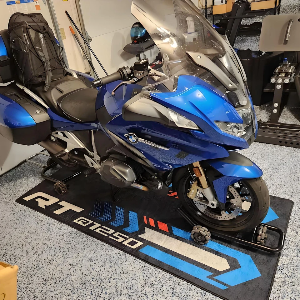 Alfombrilla para BMW R1250 RT alfombrillas para taller de motocicleta alfombra para sala de exposición garaje Foto 2 de 4