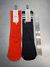 New 2 PACK Free People FP Movement Tube Socks Classic Retro Orange/Black Womens
