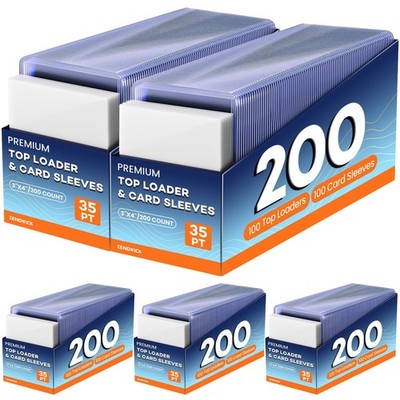 1000 Card Sleeves Top Loaders for Cards,3''X4'' Baseball Card Protectors Toploader