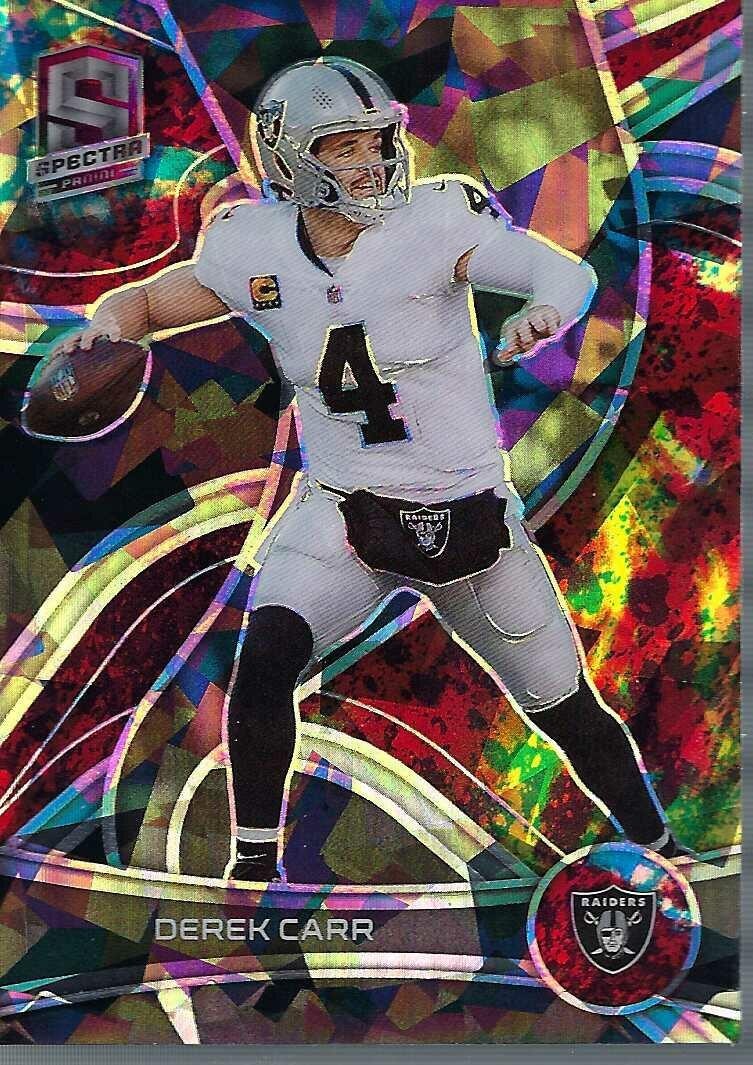 2022 Panini Spectra Derek Carr ASTRAL PRIZM 01/40 #63 Las Vegas Raiders