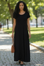 Vintage Ronni Nicole Dress Women's Medium Black Maxi Textured Witchy Whimsigoth