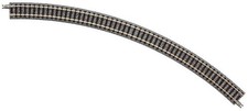 TOMIX 971856, 4 Gleise Spur N, gebogen, 45°, R 354 mm, Holzsschwellen