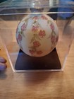 Vintage Hand Crafted Mouth Blown Glass Ornament Designer Studios Pinkflowers And — photo 6