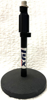 LyxPro Desktop Weighted Cast Iron Base Non Slip Rubber Feet Adjustable Mic Stand