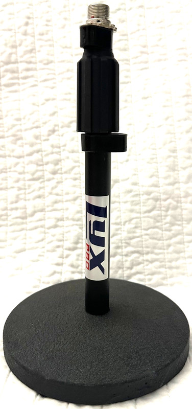 LyxPro Desktop Weighted Cast Iron Base Non-Slip Rubber Feet Adjustable Mic Stand