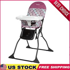 Fold Chair Child Kitchen Camping W/Adjustable Tray Holder Comfortable Leg Rest