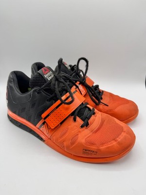 Reebok CrossFit Lifter 2.0 Black Orange Gym Shoes (M40704) Mens Size 10.5