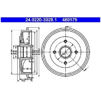 2X Bremstrommel Hinten FüR Peugeot 206+ 2L 2M 1.1 1.4 09 Bis 13 ATE KFV KFT