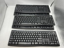 LOT OF 5 Logitech Wireless Keyboards K270 NO RECEIVER - FREE SHIPPING