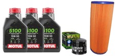 TAGLIANDO CAGIVA ALAZZURRA 350 600 1982 1988 MOTUL 5100 15W50  FILTRO OLIO ARIA