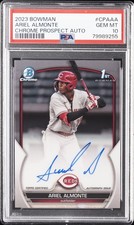 2023 BOWMAN CHROME PRSPCT AUTOS #CPAAA ARIEL ALMONTE PSA 10 AUTO