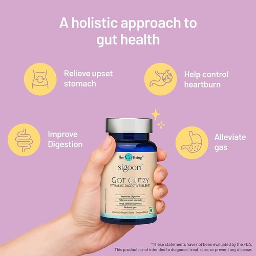 Got Gutzy Gut Health Supplements for Men and Women, Contains Turmeric 60 Capsule - Picture 2 of 5
