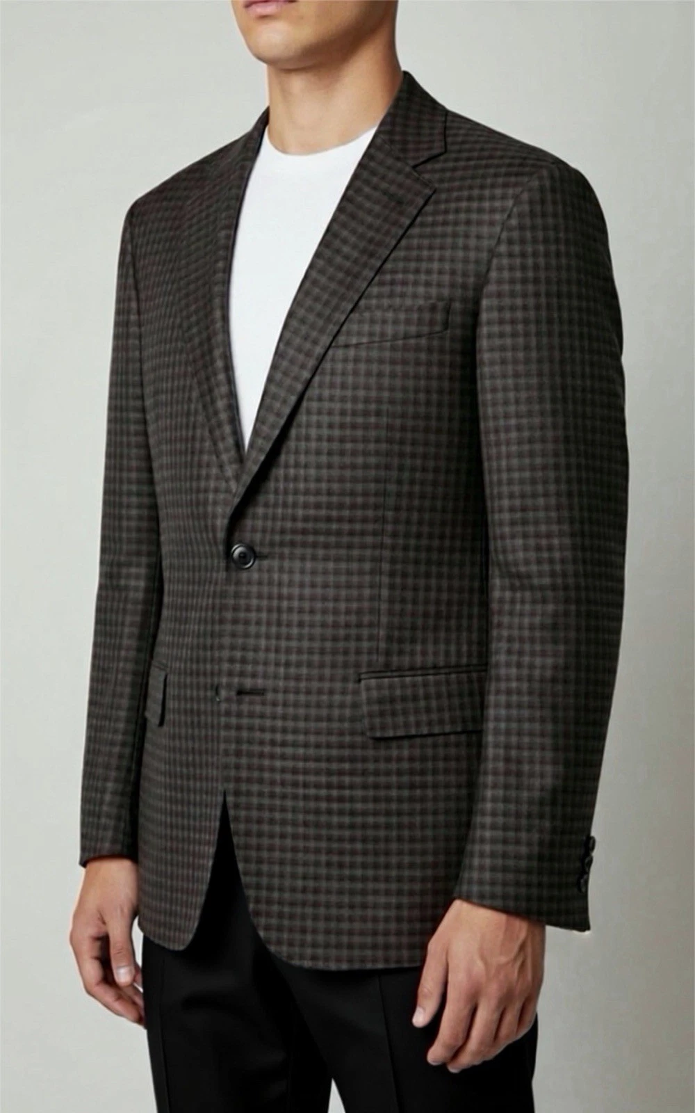 Giorgio Armani — #362  Armani Emporio Armani Super 130's Check Sports Jacket Size 40 R $1495