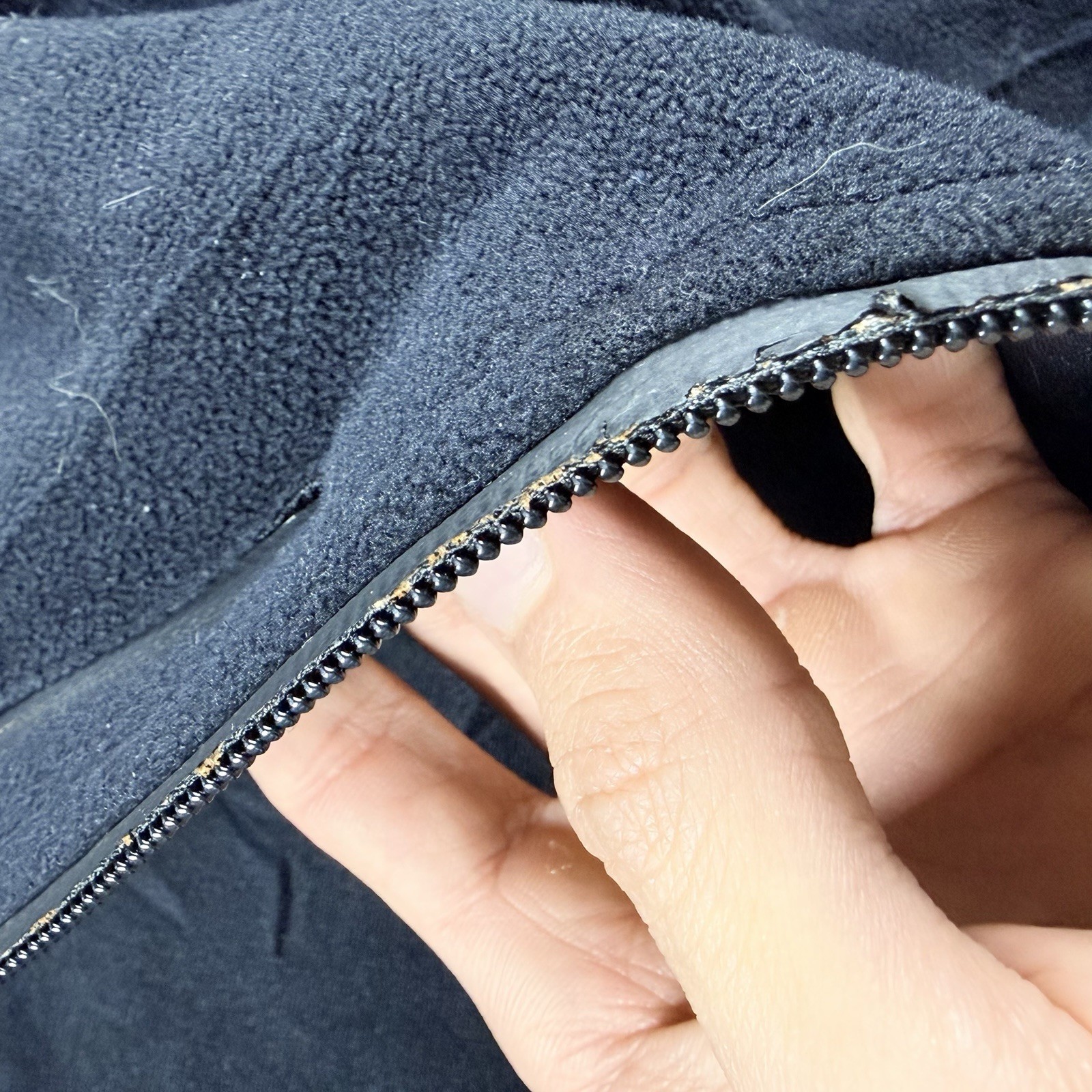 Moncler Grenoble Fleece Jacket Black XL Quilted Nylon Collar & Shoulders, thumbnail 23