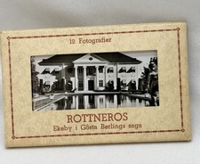 1940’s German Rottneros Manor House 12 Miniature Photos Souvenir Ekeby Estate