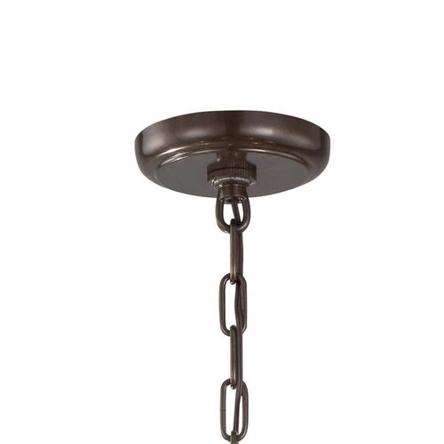 Calypso 40" Wide Bronze and Glass Round Kitchen Island Chandelier - Picture 6 of 8
