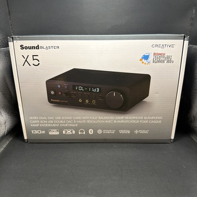 #ad Creative Labs Sound Blaster X5 Hi res External Dual DAC USB Sound Card NEW $244.99