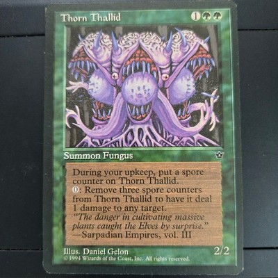 MTG Thorn Thallid (Gelon) Fallen Empires FEM Common Green Creature Fungus Spore
