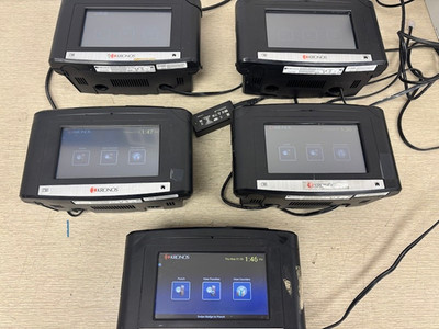 5x Kronos Intouch 9100 Standard Smart Card Time Clock | 8609100-003 (Lot)