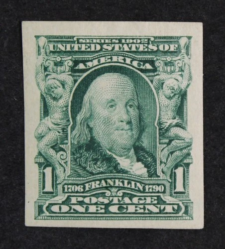 CKStamps: US Stamps Collection Scott#314 1c Franklin Mint H OG Small Thin