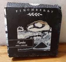 FinchBerry Mamba Amber Sandlewood 4.5oz Fragrant Soap Vegan Friendly Glutten Fre