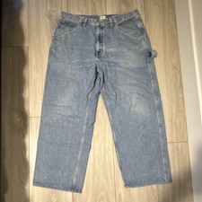 Calvin Klein Jeans Men's Light Blue Straight Carpenter Jeans