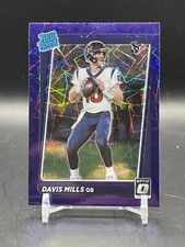 2021 Donruss Optic DAVIS MILLS Purple Velocity Rated Rookie RC SSP Texans 🔥