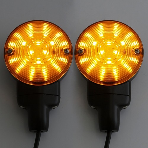 ABS Flat Turn Signal Lights For Harley Heritage Softail Classic FLSTC 1999-2017 - Picture 9 of 9