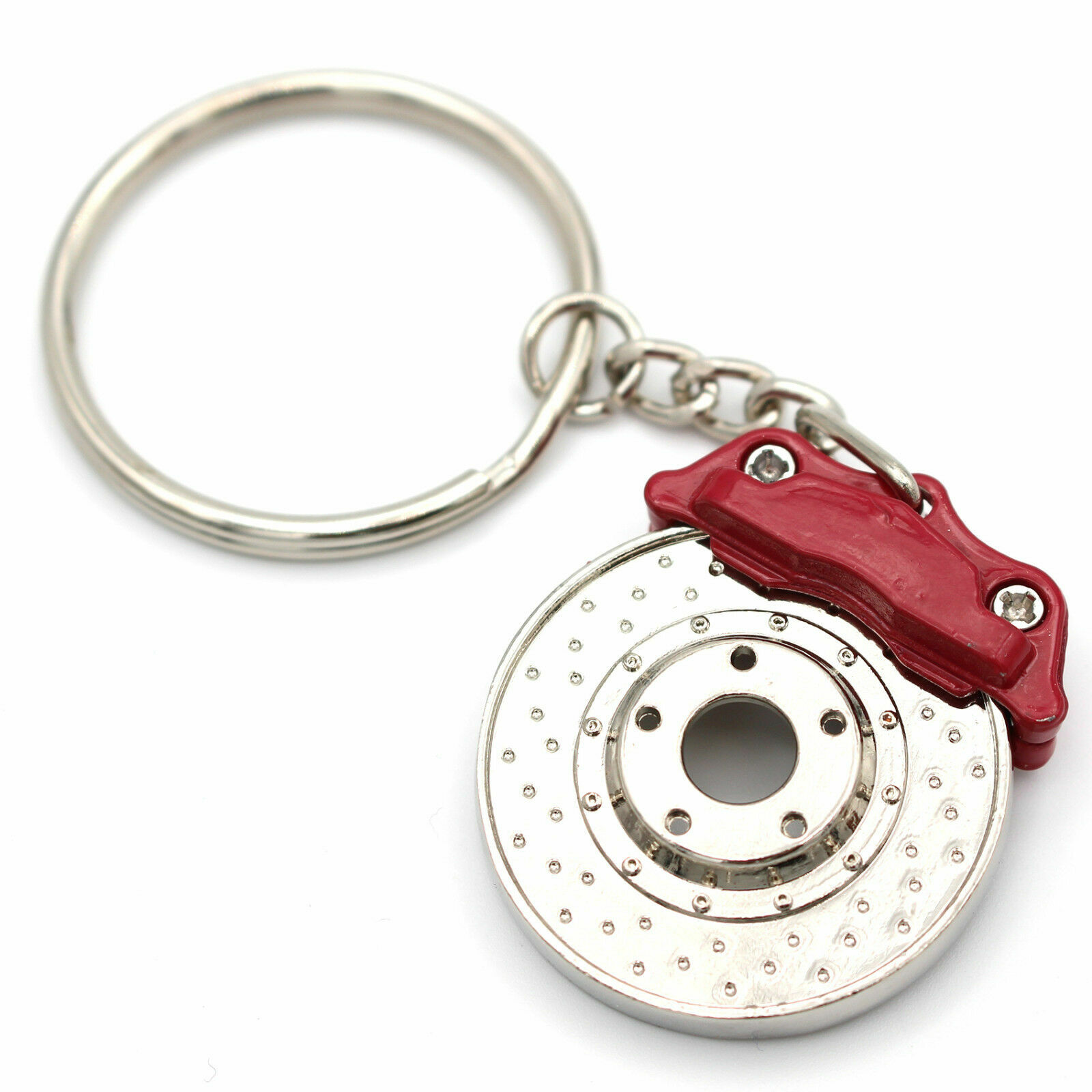 Brake disc keychain caliper trailer tuning car keychain shocker