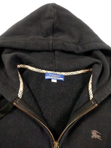 Burberry Blue Label Embroidered Horse Logo Hoodie Black M size Used - Picture 2 of 6