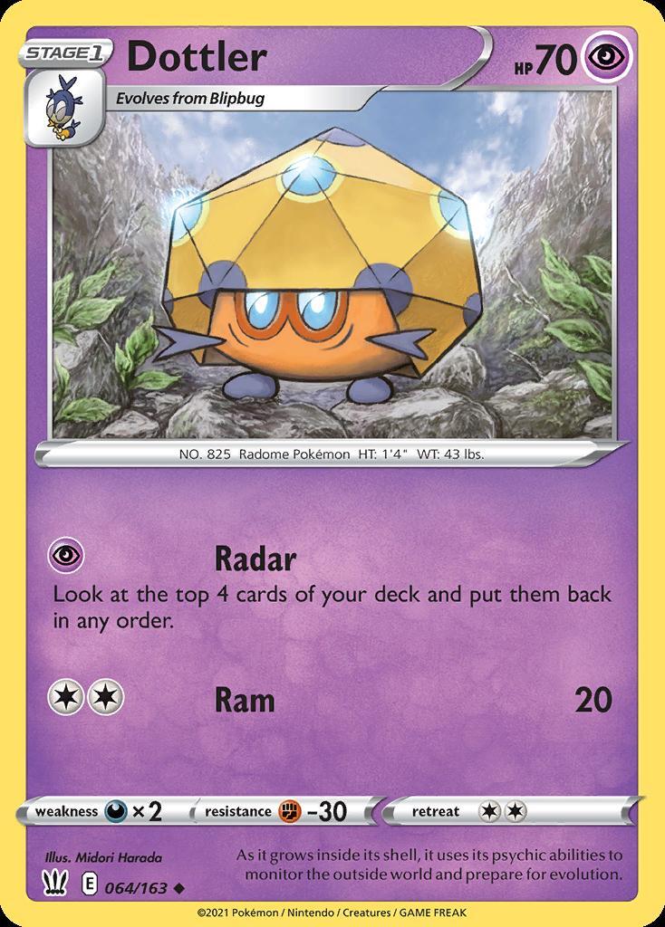 Pokemon Dottler (64/223) Battle Styles LP