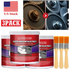 3Pcs Multifunctional Rust Removal Rust Converter Water-Based Primer for Metal US