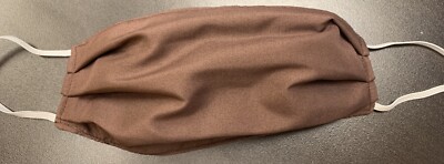Adult Fabric Reusable Reversible Face MASK Brown