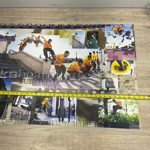 SKATEBOARDING SURVIVING THE URBAN JUNGLE POSTER 34x24" P14 - Picture 8 of 9