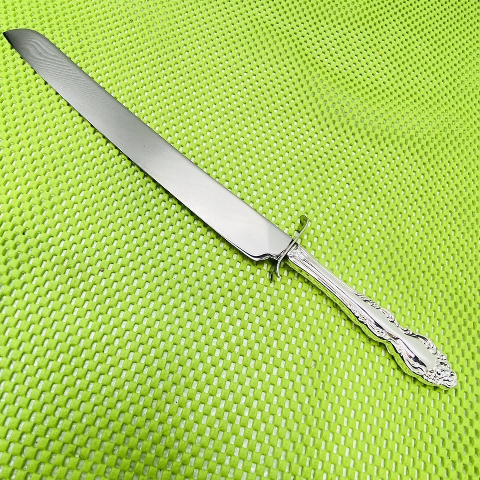 Oneida 1881 Rogers Silverplate - Cuchillo para tallar asado rosa barroca Foto 2 de 4