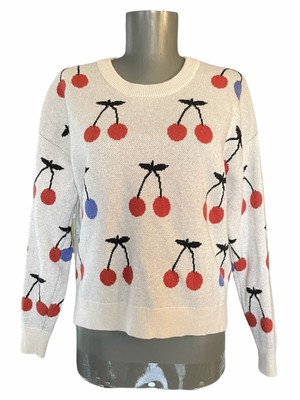 Madewell Cherry Jacquard Pullover 