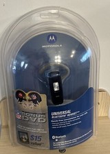 Motorola NOS 2007 Universal H670 Bluetooth Wireless Headset Blue/Black w/NFL DVD