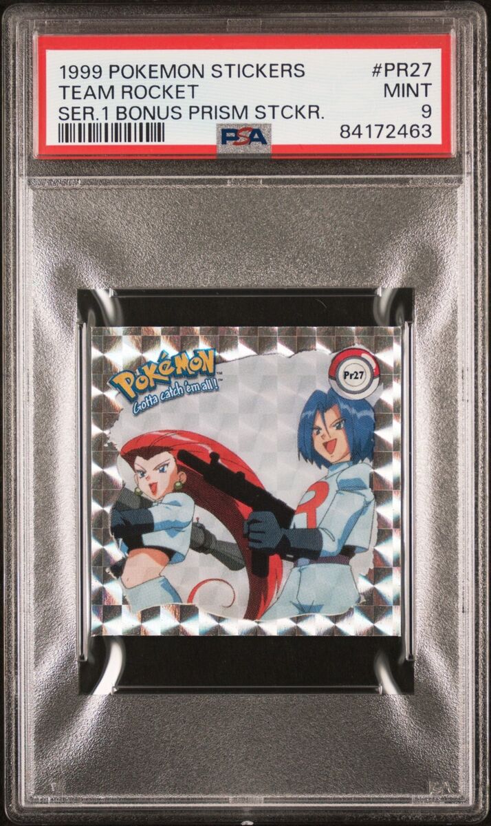1999 Artbox Pokemon Stickers Series 1 Prism Team Rocket PR27 1999 Artbox Pokemon Stickers Series 1 Prism Team Rocket PR27