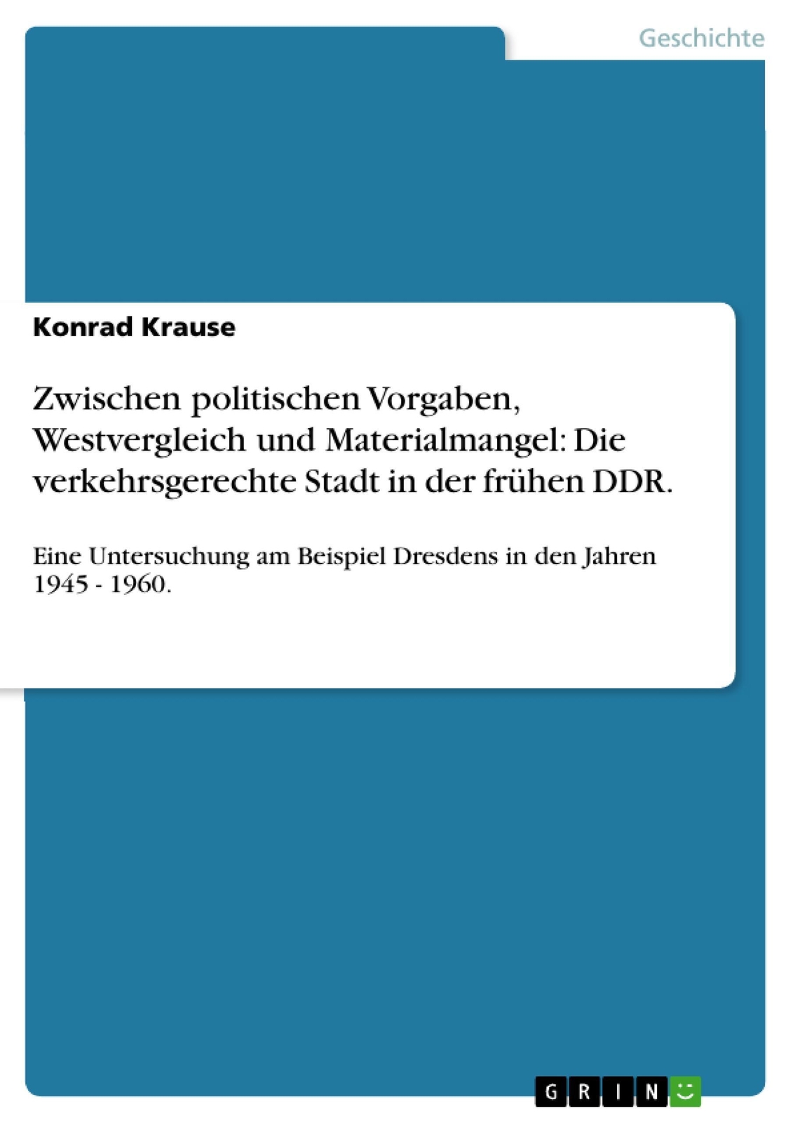 Thumbnail - Zwischen Politischen Vorgaben, Westvergleich Und Materialmangel: